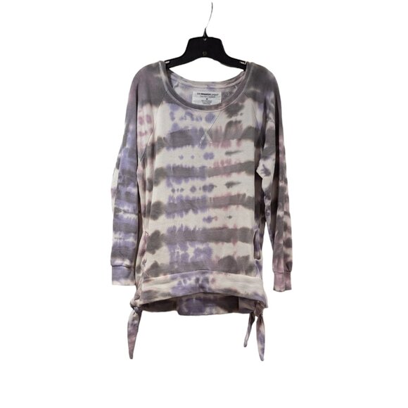 The Sweatshirt Project Long Sleeve Tie Dye Round Neck Bottom Tie Sweater Sz M - Picture 1 of 7